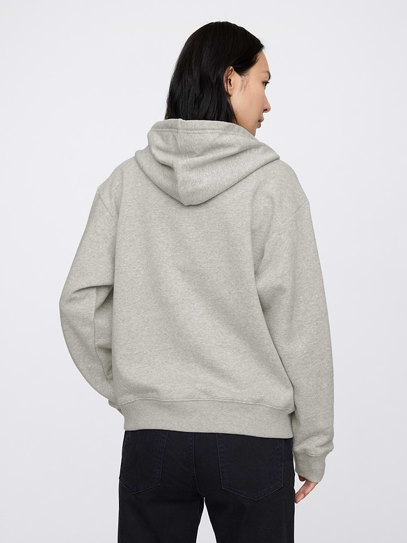 Relaxed Gap Logo Zip Hoodie