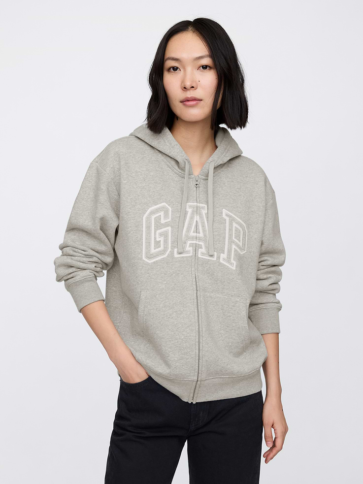Image number 1 showing, Relaxed Gap Logo Zip Hoodie