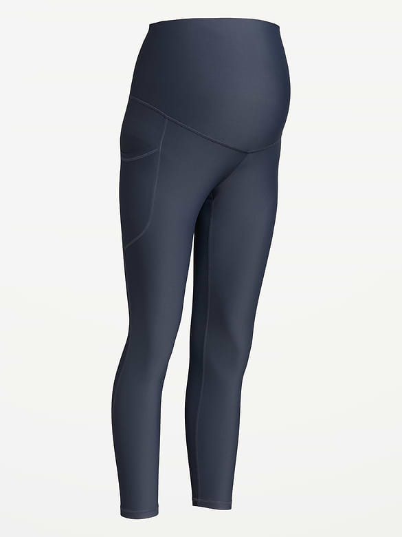Maternity Full-Panel PowerSoft 7/8 Leggings