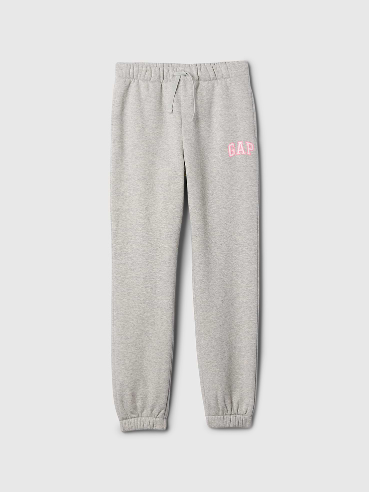 Image 1 of 1, This style is made with 40% recycled polyester. Compared to virgin materials, using recycled materials helps to reduce resource use and waste., Soft, comfy fleece., Drawcord ties at elasticized waistband., On-seam pockets., Gap logo at leg., Elasticized cuffs., Product #575944