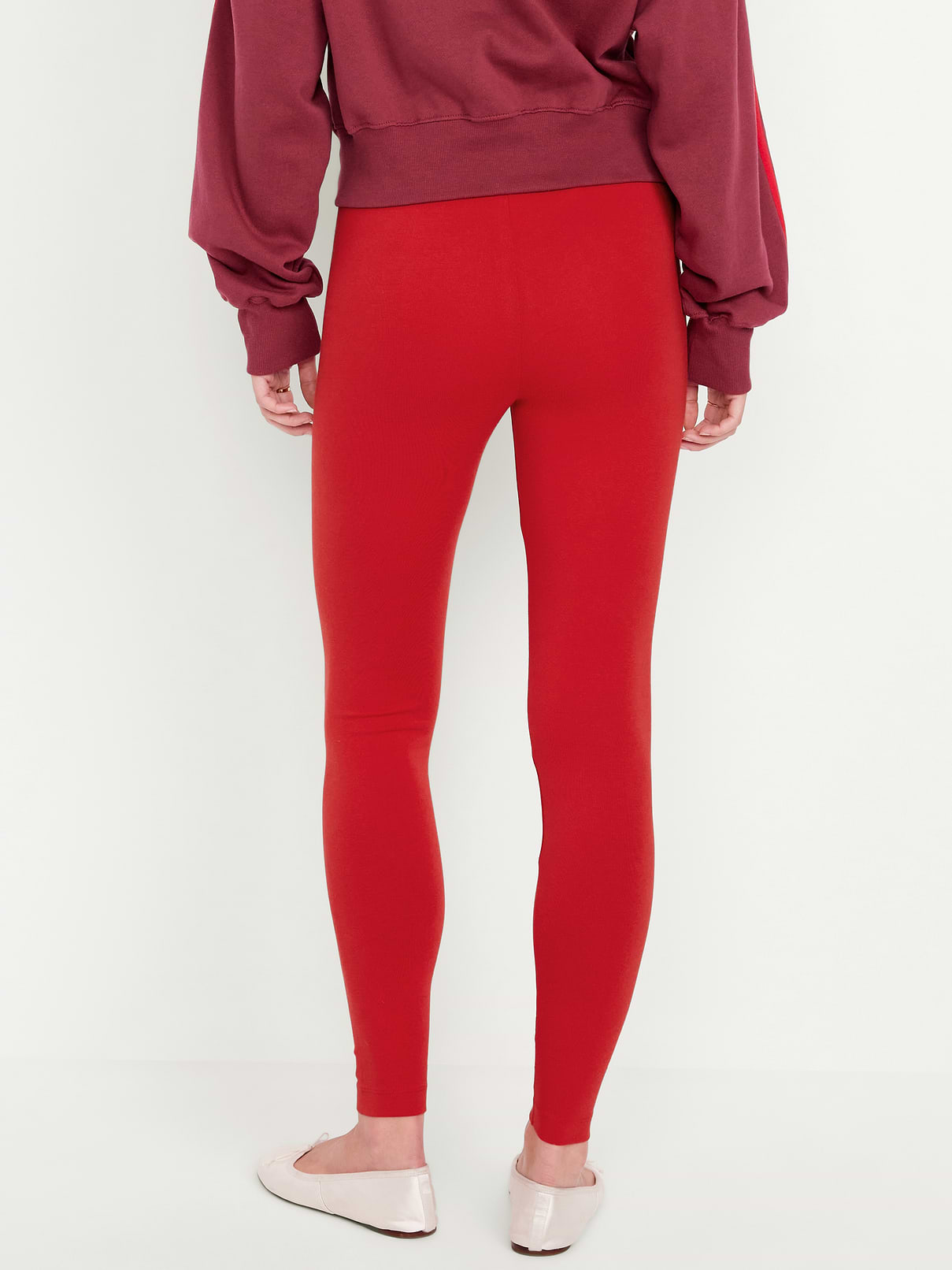 Image number 2 showing, High-Waisted Jersey Fashion Layering Leggings