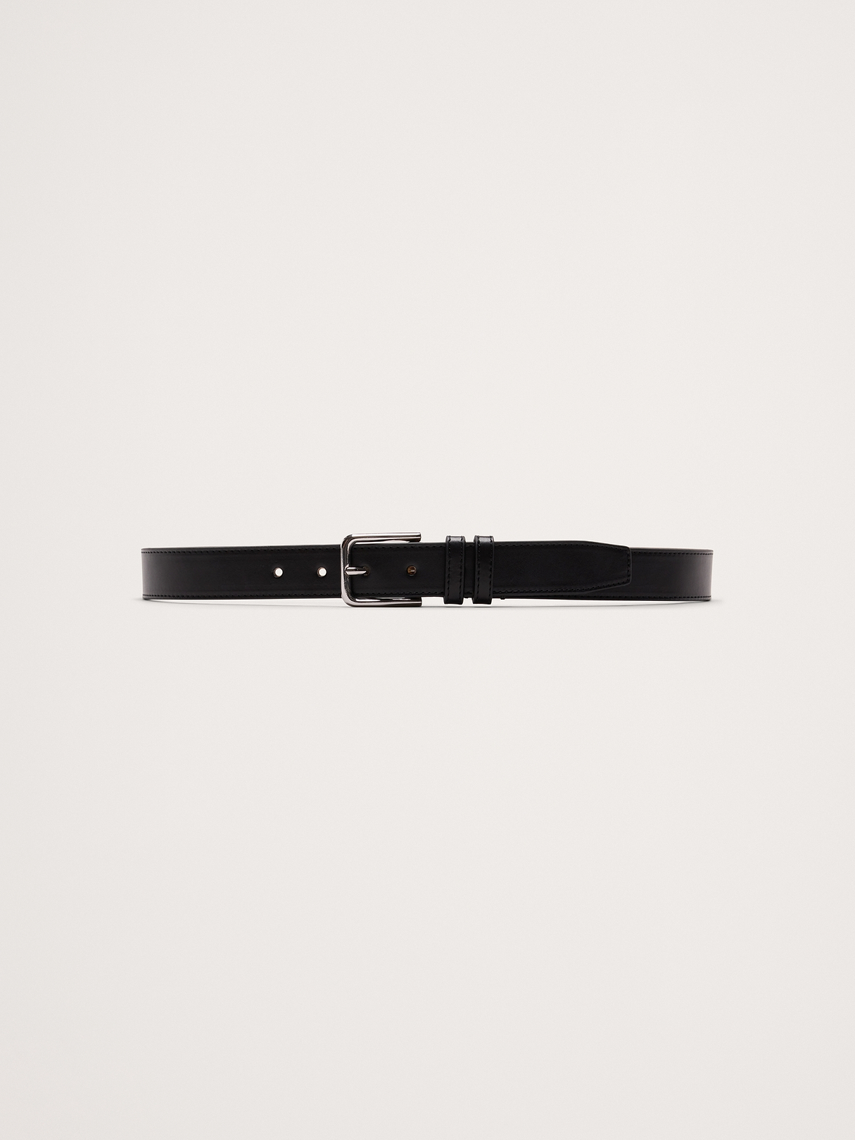 Topstitched Leather Belt | Banana Republic