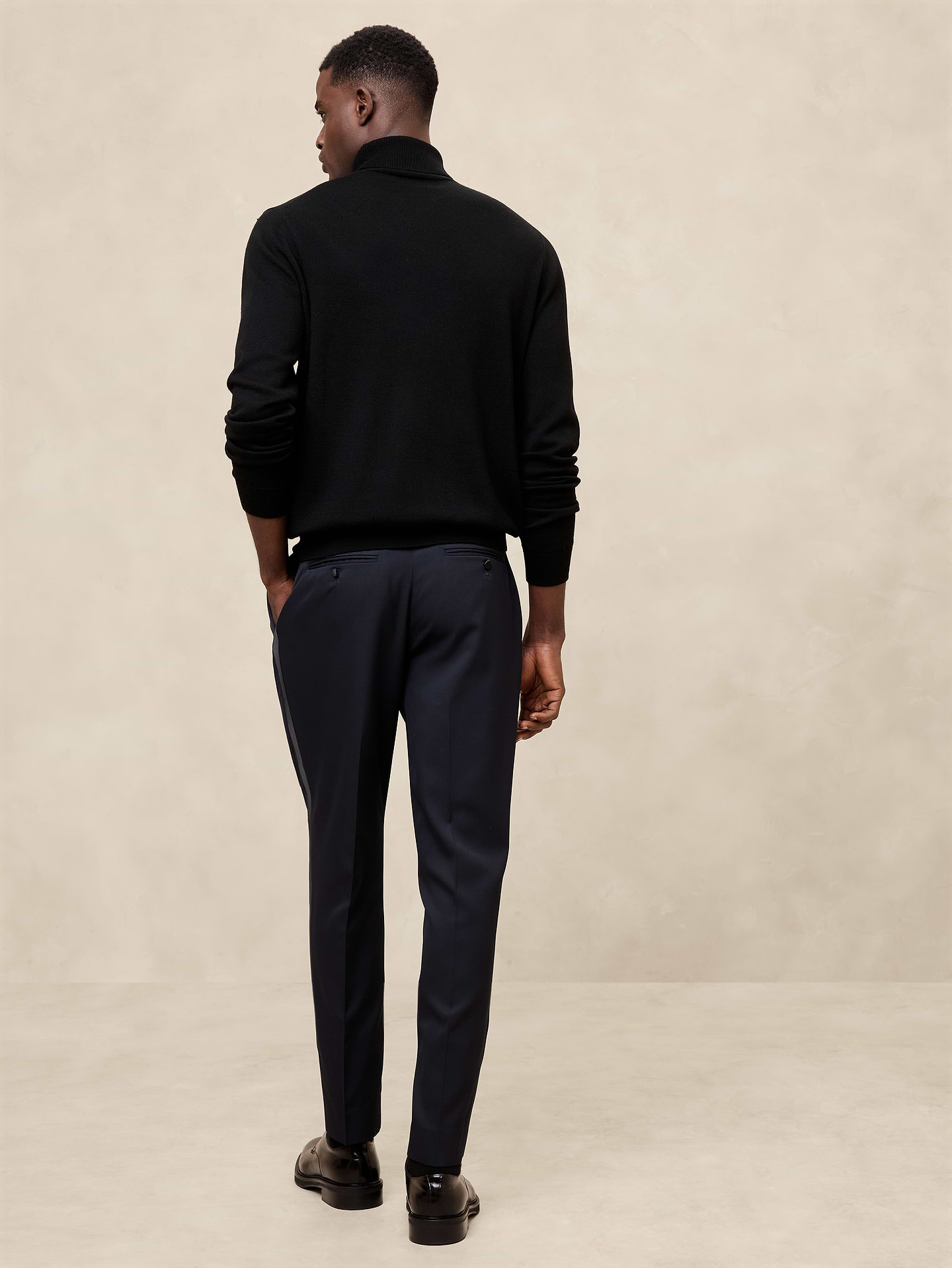 Image number 2 showing, Tailored-Fit Luxe Tuxedo Suit Trouser