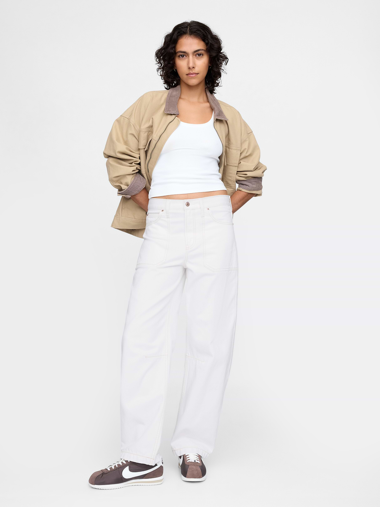 High Rise Barrel Carpenter Jeans by Gap