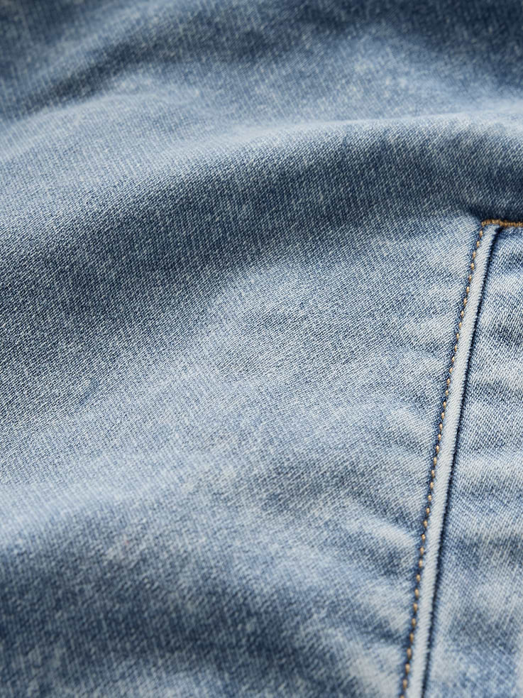 Image 4 of 6, Kids UltraSoft Denim Hooded Jacket
