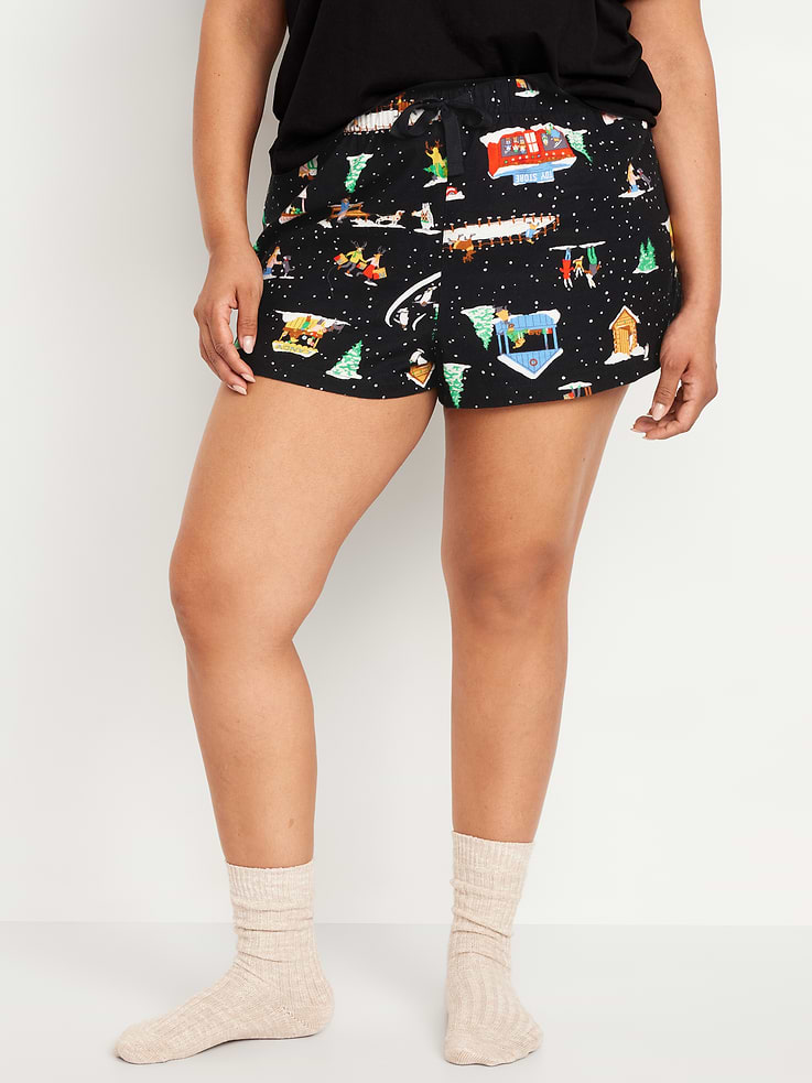 Image 7 of 8, Flannel Pajama Boxer Short
