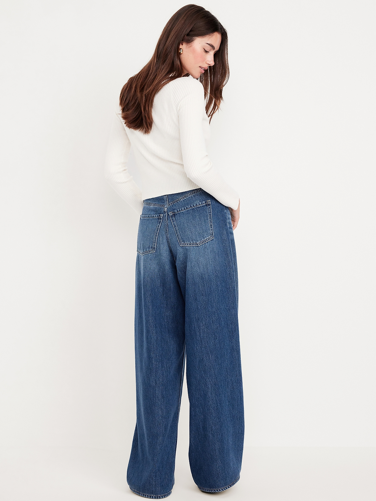 High-Waisted Baggy Wide-Leg Jeans | Old Navy
