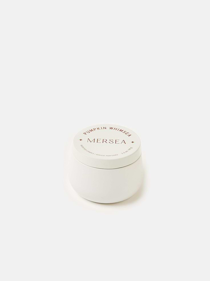 Image 1 of 1, Pumpkin, Vanilla, Spices., A warm welcome back to one of our favorite seasonal scents, Pumpkin Whimsea., This warm and inviting fragrance will make you want to stay in fall forever., The rich and earthy scent of pumpkin is sweetened with notes of vanilla and balanced out with a touch of spice., This is the subtle, warming autumn scent you’ve been waiting for., Celebrate playtime with the Toy Shop Tin Candle., This simple and charming gift is easy to grab and take to your next housewarming party or back-to-school event—no wrapping required!, The adorable vessel serves as all the wrapping you need.