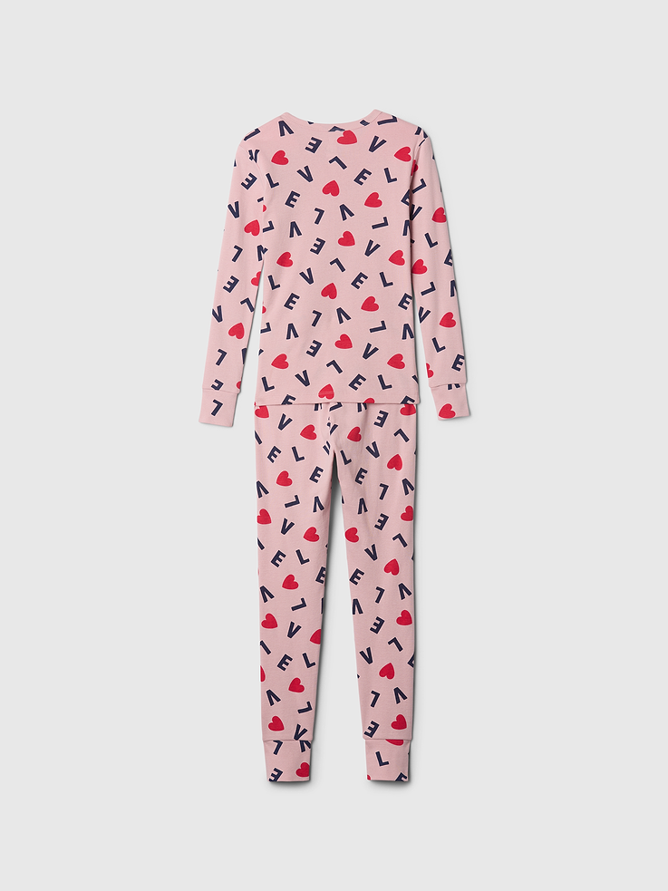 L'image numéro 2 présente Pyjama en coton biologique brossé pour Enfant