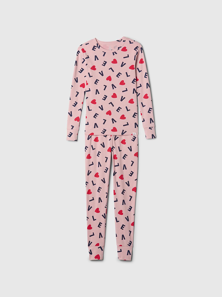 L'image numéro 1 présente Pyjama en coton biologique brossé pour Enfant