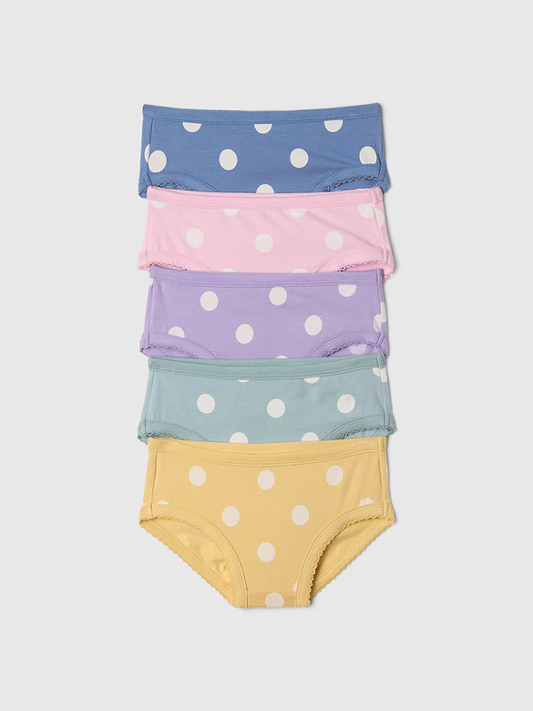 Toddler Organic Stretch Cotton Bikini Briefs (5-Pack)