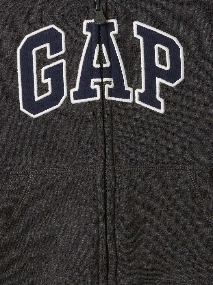 Image 3 of 3, babyGap Relaxed Logo Zip Hoodie