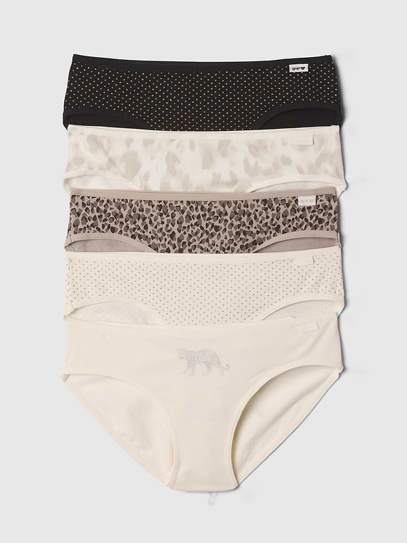 Kids Organic Stretch Cotton Bikini Briefs (5-Pack)
