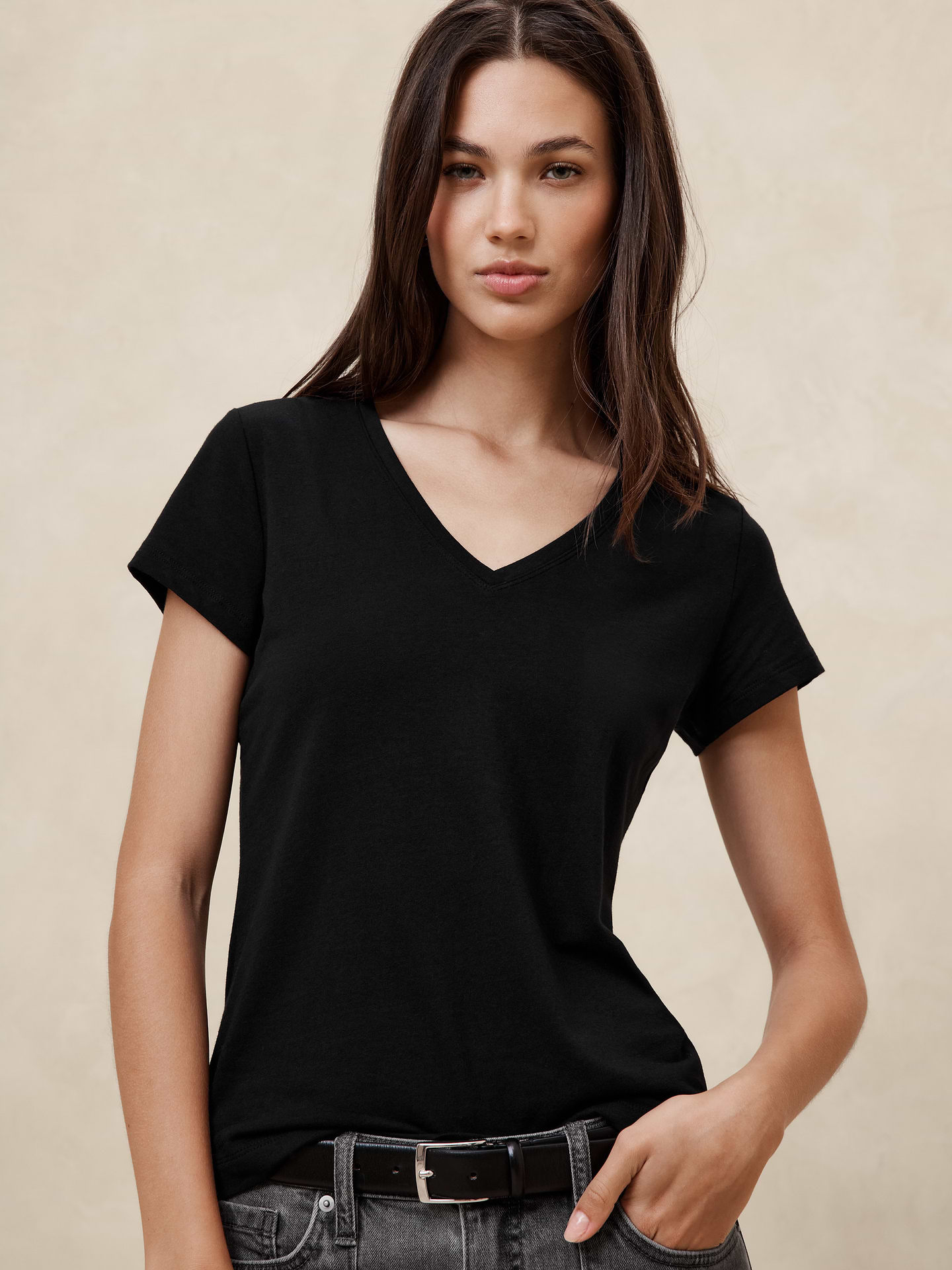 Image number 3 showing, Timeless V-Neck T-Shirt