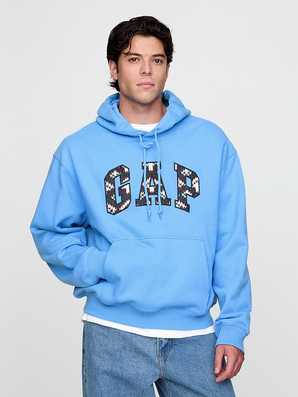 Heavyweight Embroidered Arch Logo Hoodie