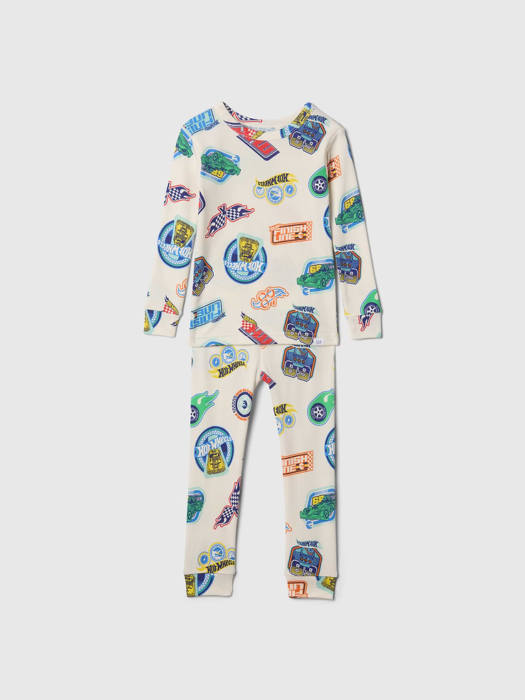 Image number 1 showing, Baby & Toddler Hot Wheels Organic Brushed Cotton PJ Set