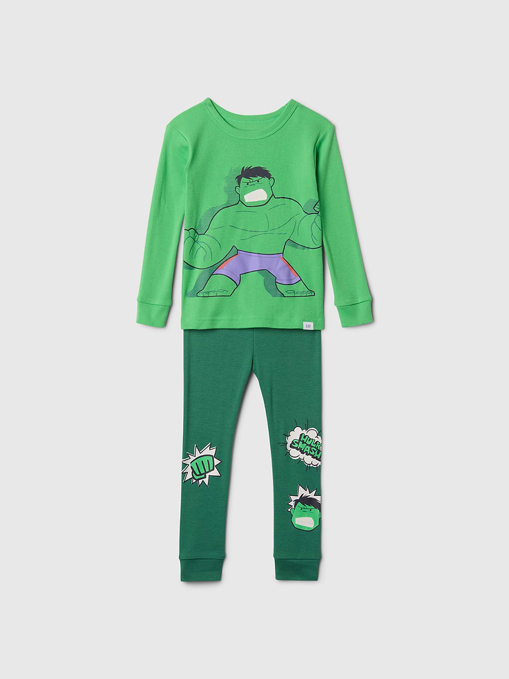 Image number 1 showing, Baby & Toddler Marvel Organic Brushed Cotton PJ Set