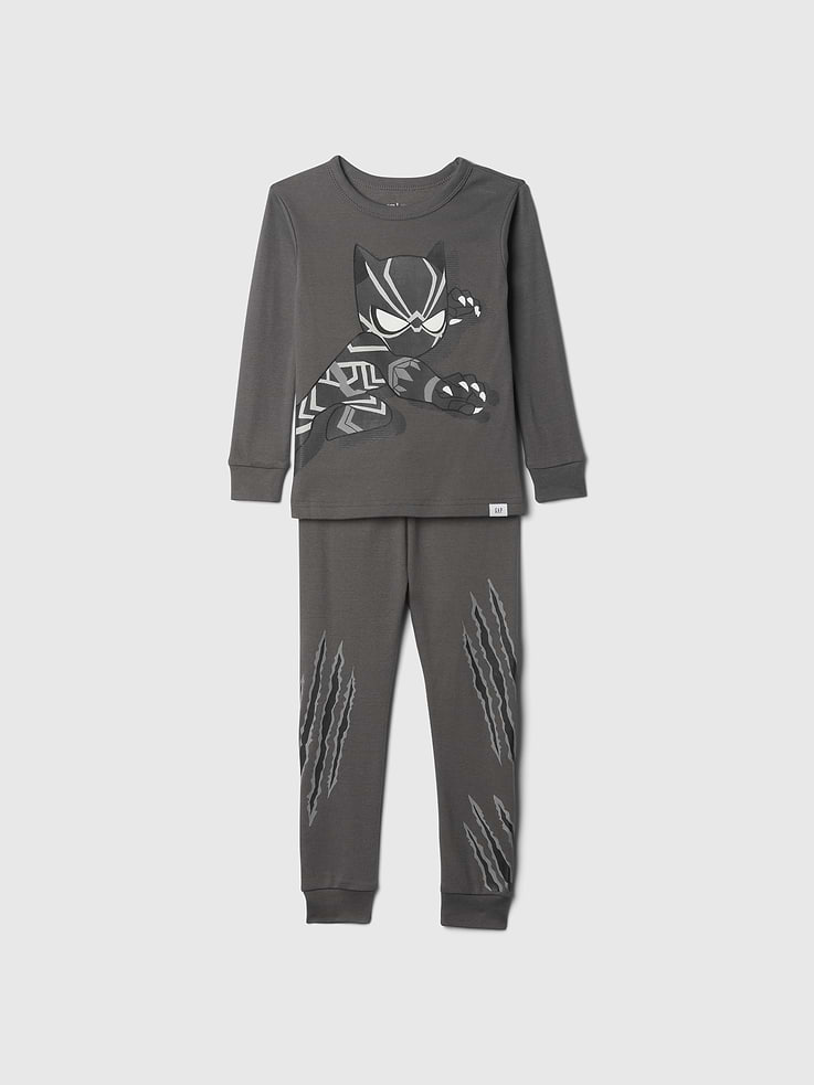 Image number 1 showing, Baby & Toddler Marvel Organic Brushed Cotton PJ Set