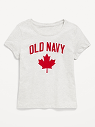 Image number 1 showing, Short-Sleeve Canada Logo-Graphic T-Shirt for Girls