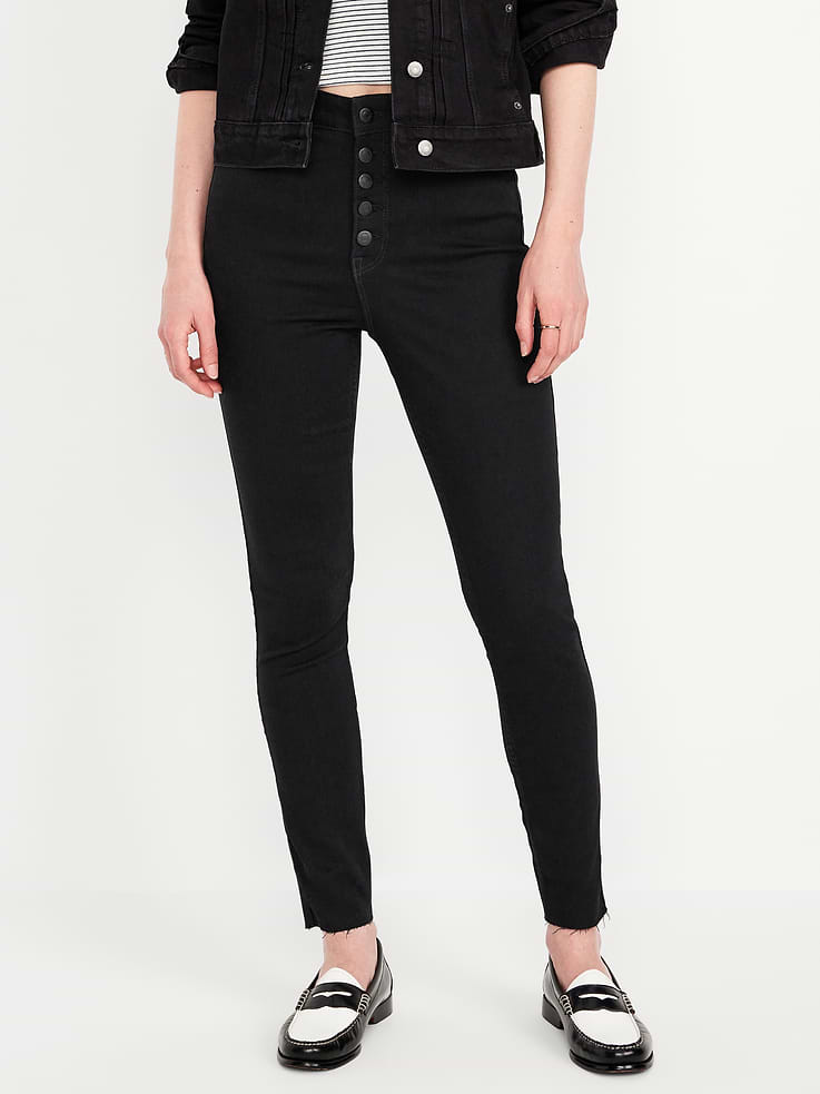 L'image numéro 2 présente Jean Rockstar super ajusté à Extensibilité 360° à taille très haute