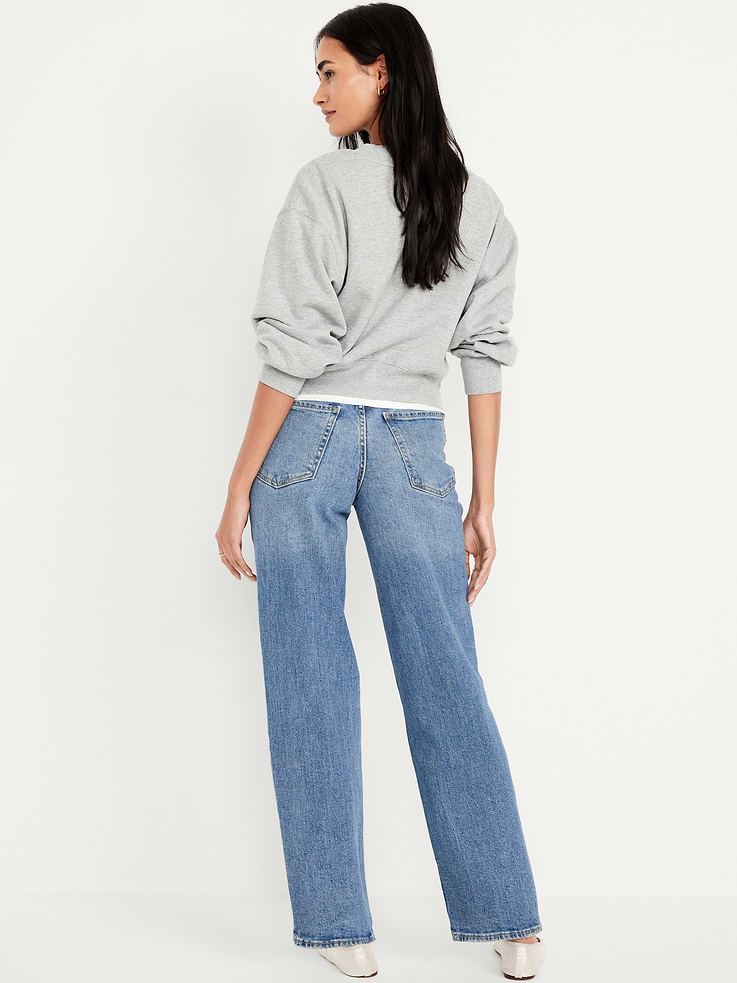 Image number 3 showing, High-Waisted OG Loose Ripped Jeans