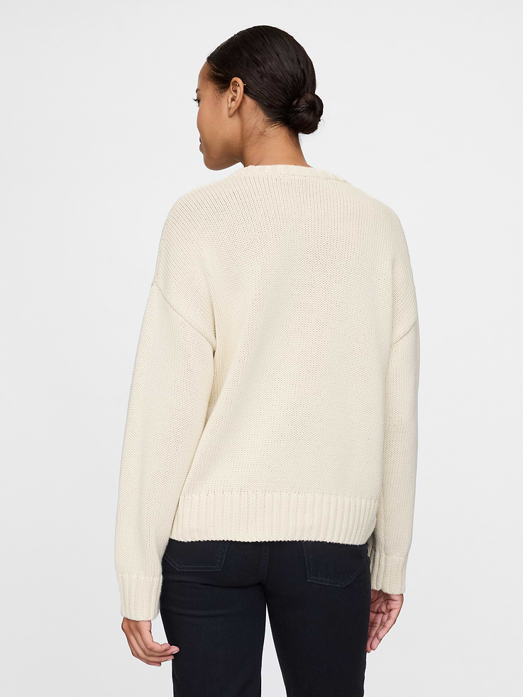 Image number 2 showing, 100% Cotton Relaxed Sweater