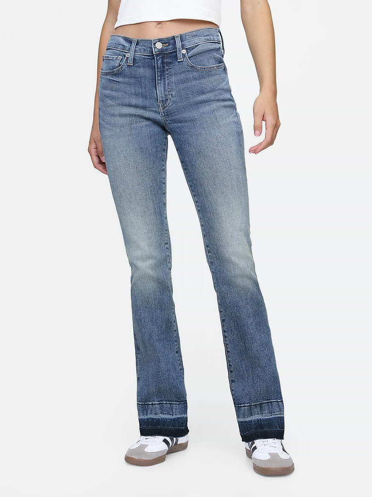 Gap Factory Women's Mid Rise Universal Baby Boot Jeans (Medium Wash)