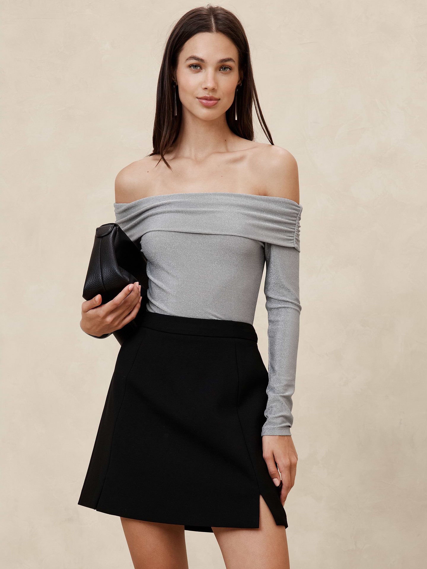 Image number 1 showing, Off-Shoulder Sparkle Top