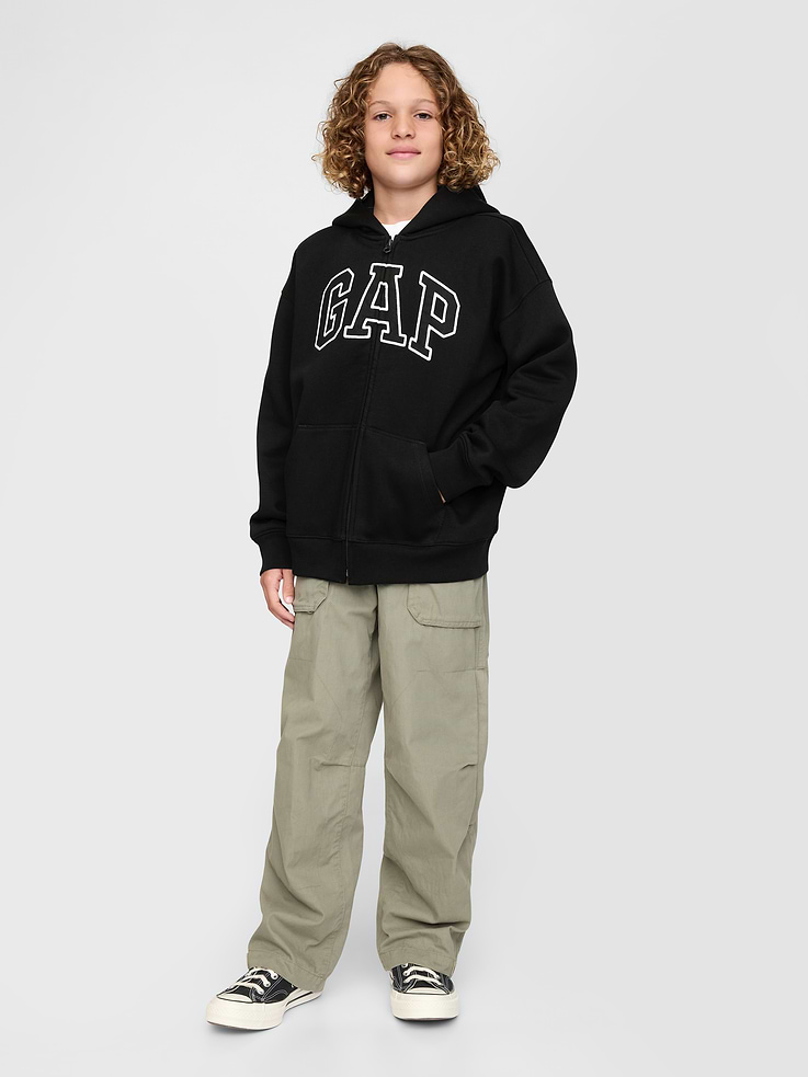 Image number 3 showing, Kids VintageSoft Logo Zip Hoodie