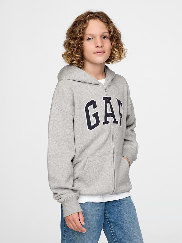 Kids VintageSoft Logo Zip Hoodie