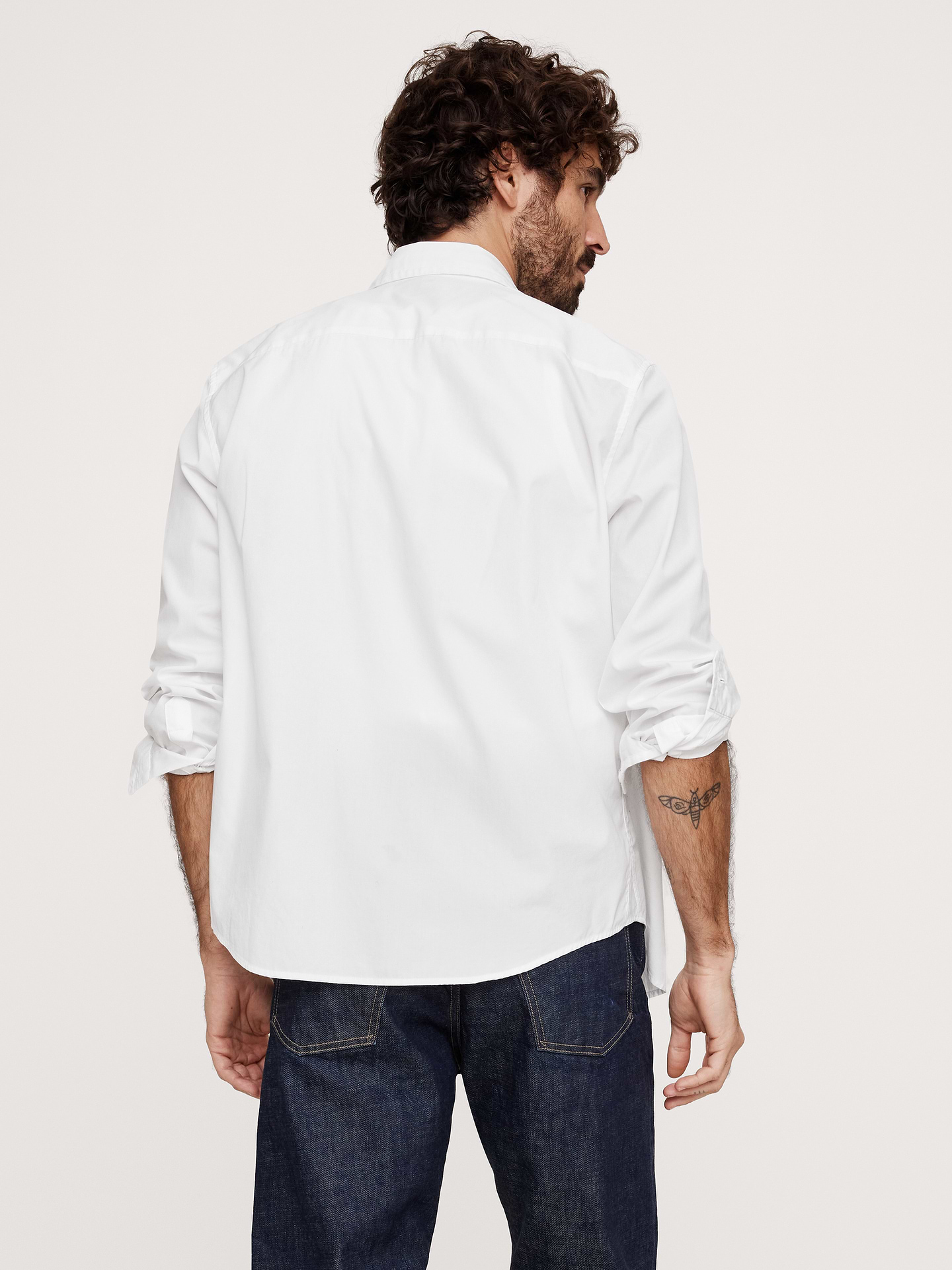 Image number 2 showing, Standard-Fit Washed Cotton Poplin Shirt