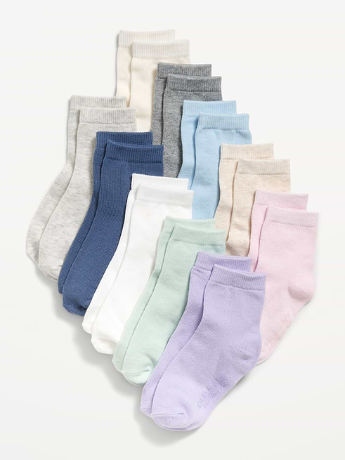 Crew Crew Socks 10-Pack for Toddler & Baby on clearance at Old Navy — 50% off