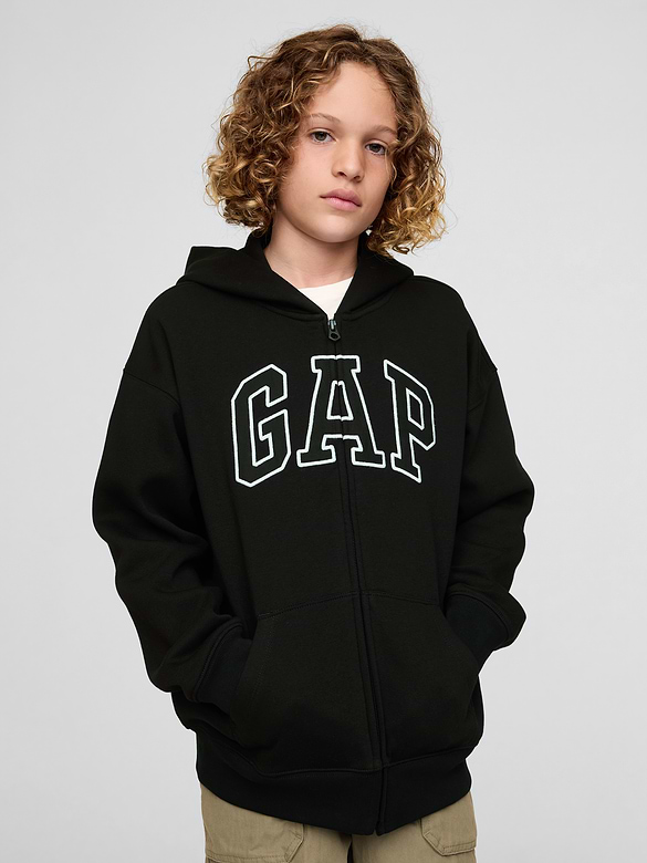 Kids VintageSoft Logo Zip Hoodie