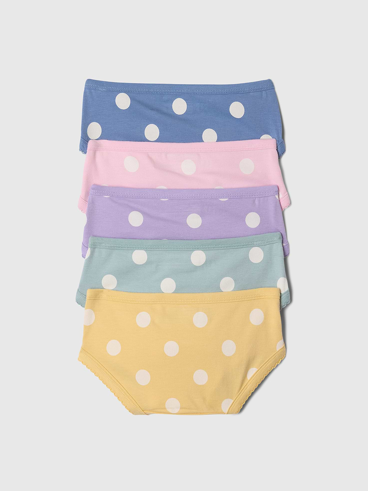 Image number 2 showing, Toddler Organic Stretch Cotton Bikini Briefs (5-Pack)