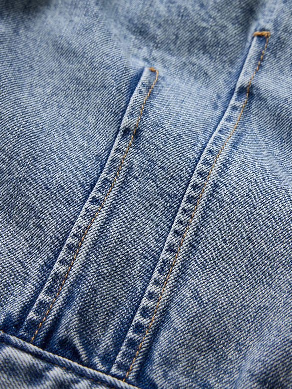 Barrel-Sleeve Icon Denim Jacket