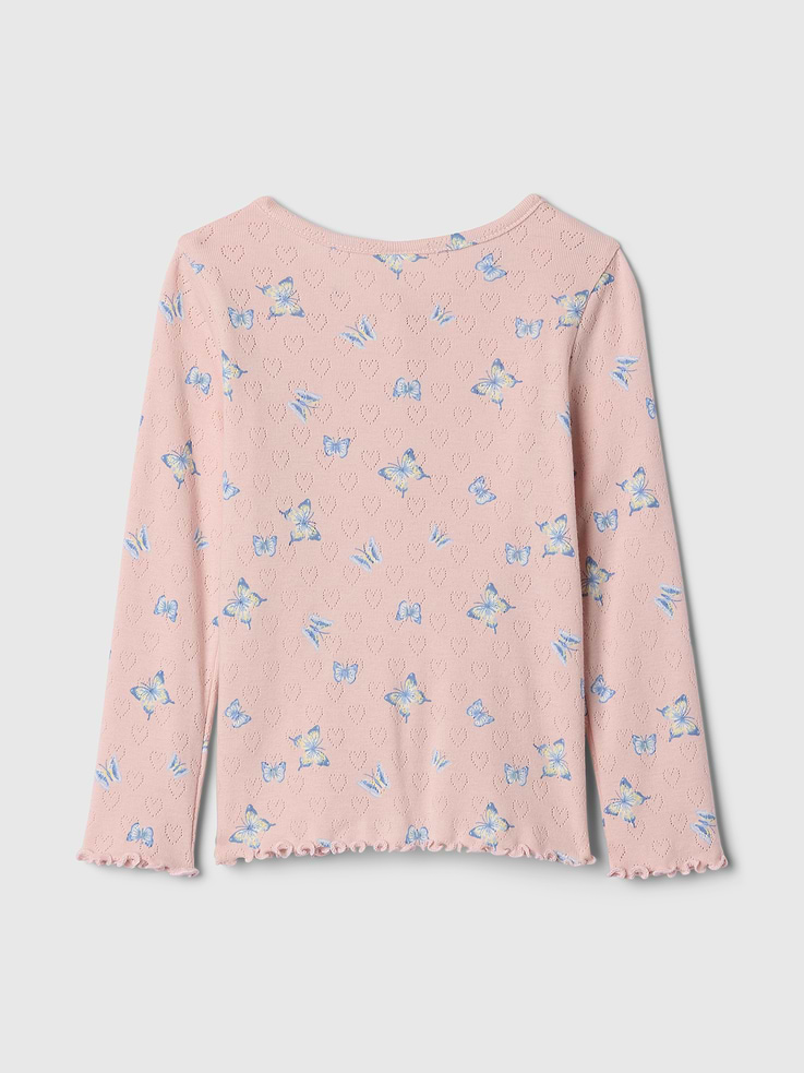 Image number 2 showing, Baby & Toddler Pointelle Henley Top
