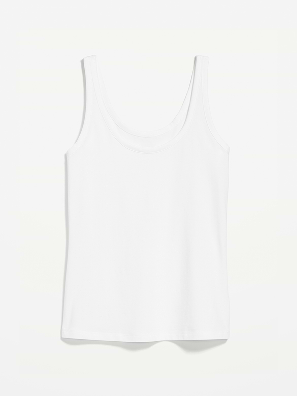 First-Layer Scoop-Neck Tank Top