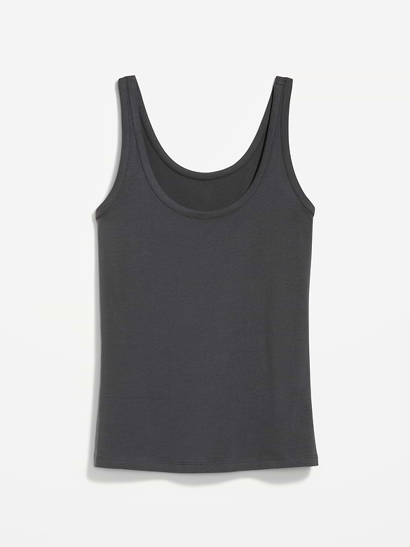 First-Layer Scoop-Neck Tank Top