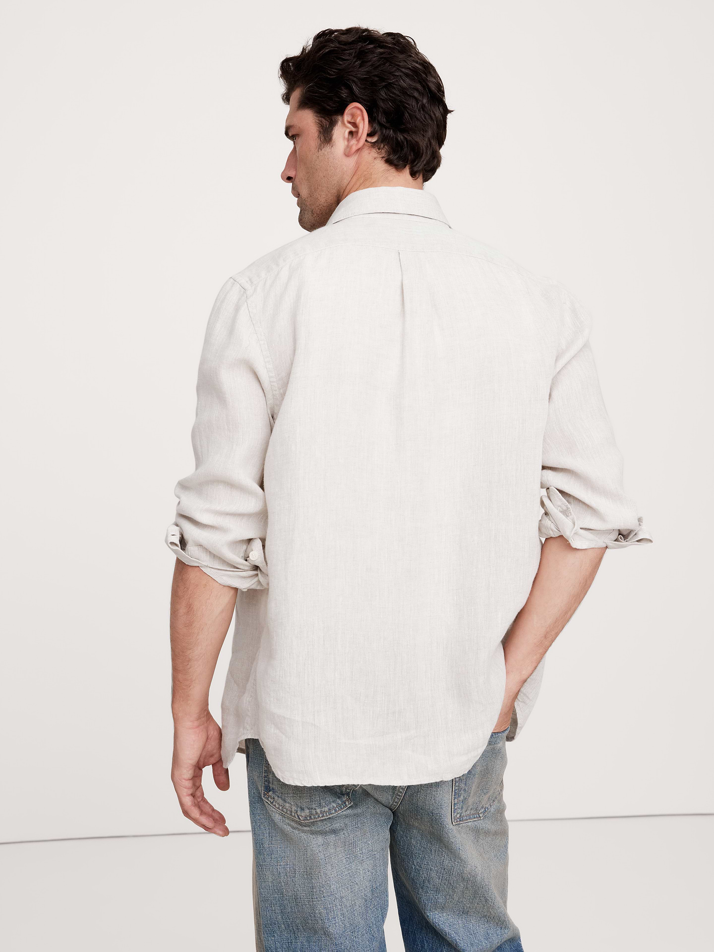 Image number 3 showing, Slim-Fit Linen Shirt