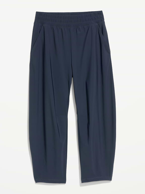 High-Waisted SleekTech Barrel Ankle Pants