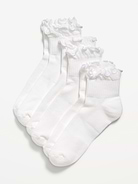 Image number 1 showing, Ruffled Athletic Socks 3-Pack