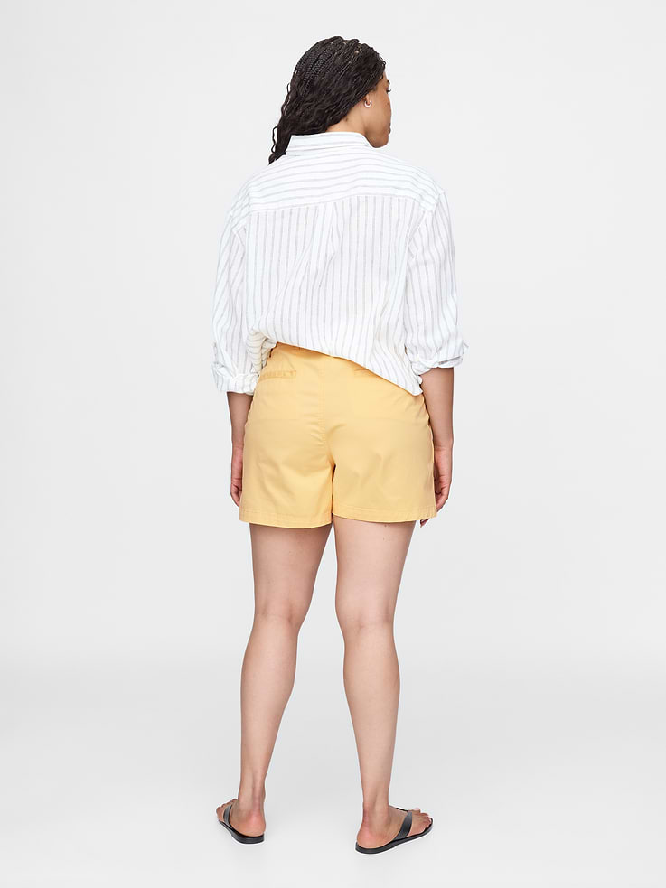 Image 6 of 7, 5" Mid Rise Downtown Khaki Shorts