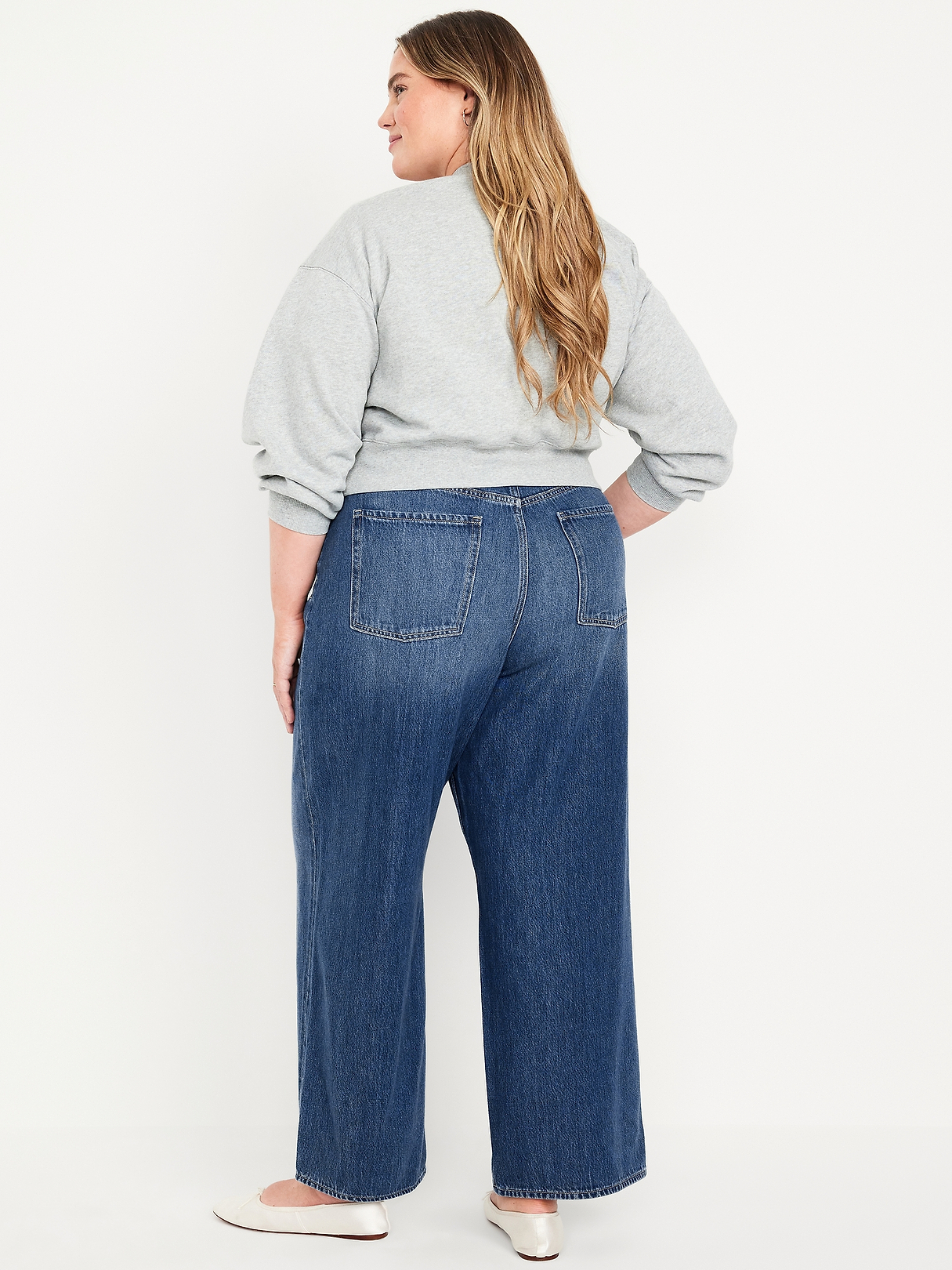 High-Waisted Baggy Wide-Leg Jeans | Old Navy