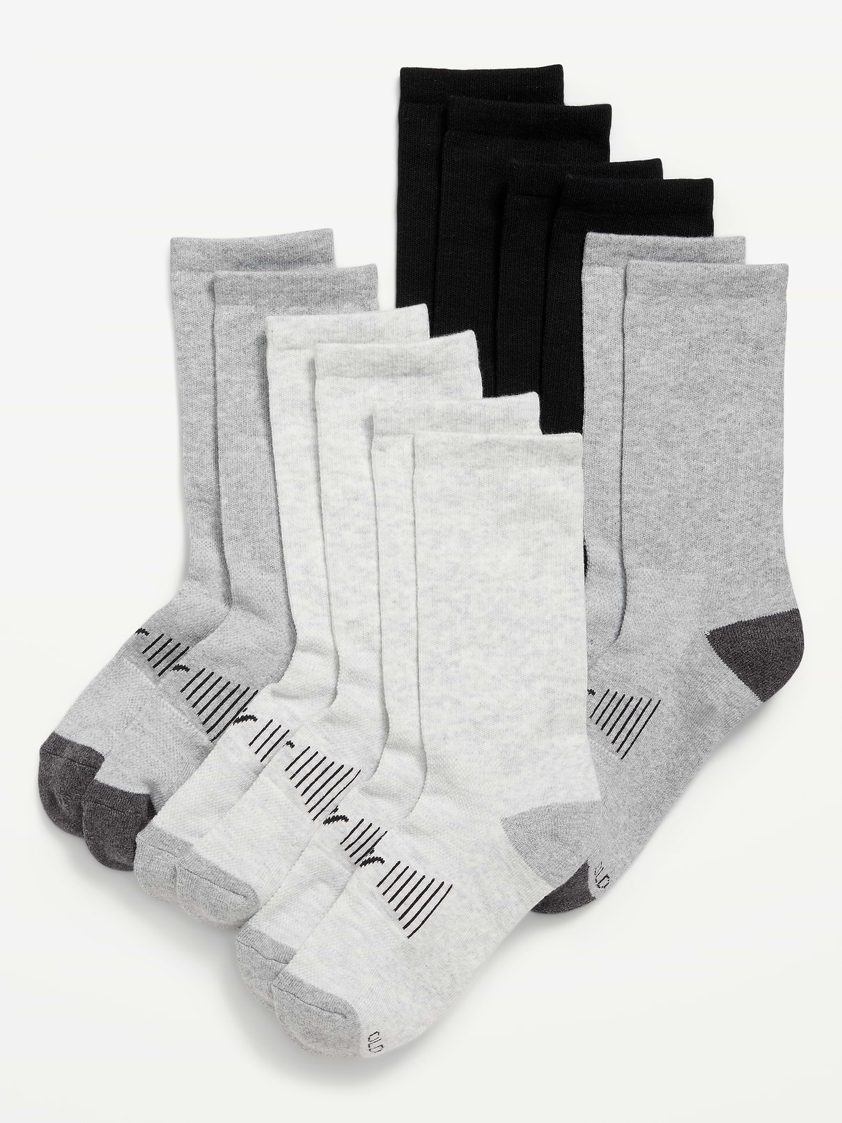 Image number 1 showing, Gender-Neutral Crew Go-Dry Socks 6-Pack for Kids