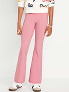 Image number 1 showing, High-Waisted PowerChill Crossover Flared Leggings for Girls