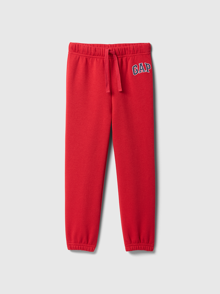 Image 1 of 4, Soft, comfy fleece., Drawcord ties at elasticized waistband are functional for sizes 2T-5T., Gap logo at hip., Elasticized cuffs., Product #629227