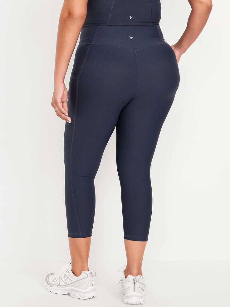 Image number 8 showing, High-Waisted PowerSoft Crop Pocket Leggings 23" inseam