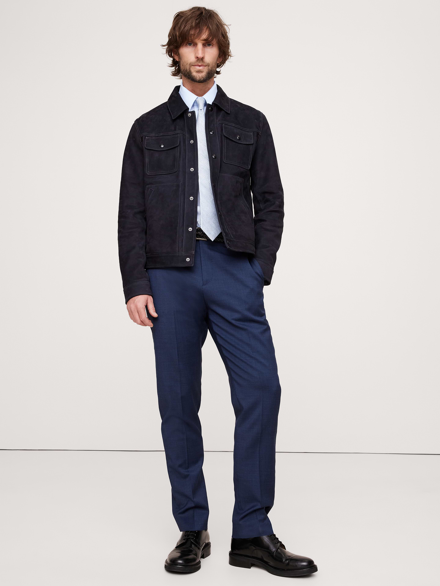 Image number 1 showing, Signature Italian Nailhead Suit Pant