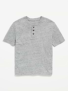 Image number 2 showing, Short-Sleeve Henley T-Shirt for Boys