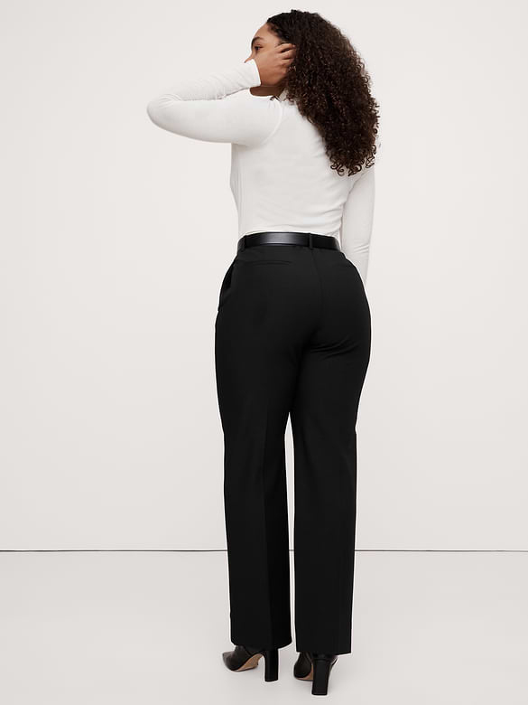 Ultra High-Rise Modern Straight City Stretch Pant
